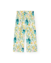 White Floral Antelope Pants PRODUCT BACK
