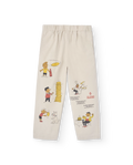 Raw White Comic Elephant Pants
