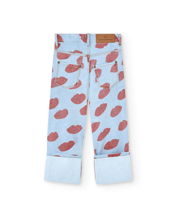 Soft Blue Kissing Ant Jeans PRODUCT BACK