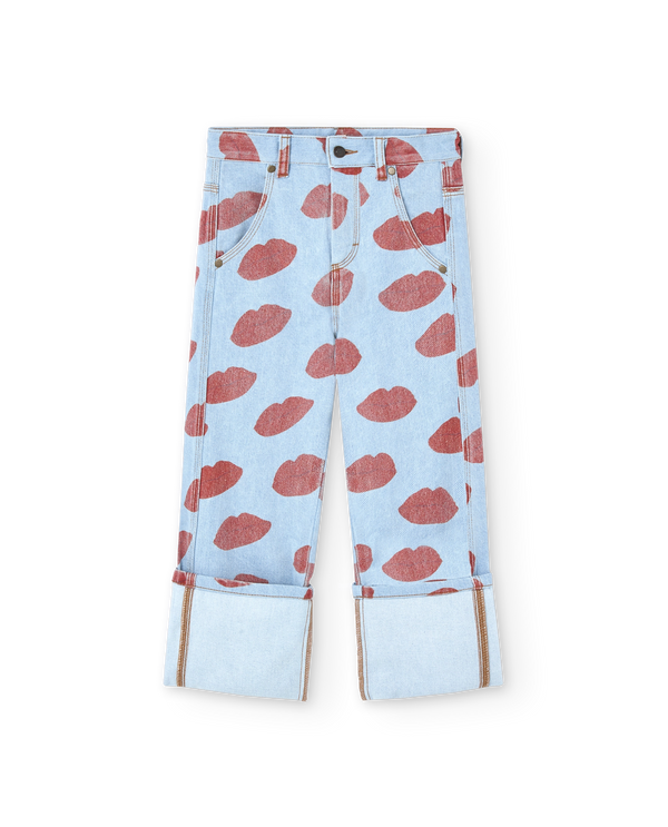 Soft Blue Kissing Ant Jeans PRODUCT FRONT