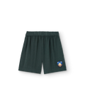 Deep Green Shield Bee Bermuda Shorts