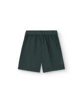Deep Green Shield Bee Bermuda Shorts PRODUCT BACK
