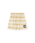 Beige Shield Bee Bermuda Shorts