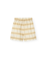 Beige Shield Bee Bermuda Shorts PRODUCT BACK