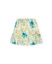 White Floral Slug Skirt PRODUCT FRONT