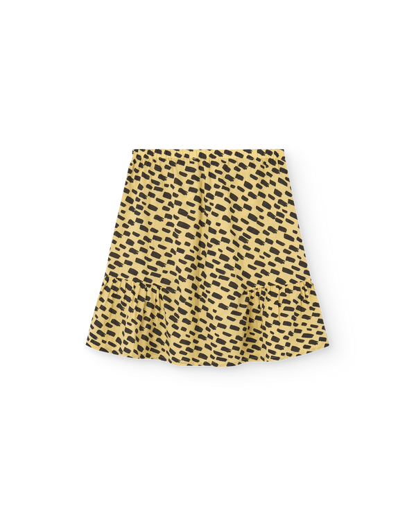 Yellow Animal Slug Skirt PRODUCT BACK