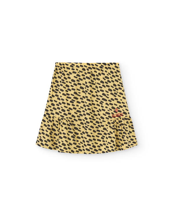 Yellow Animal Slug Skirt PRODUCT FRONT