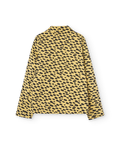 Yellow Animal Cheetah Blazer PRODUCT BACK