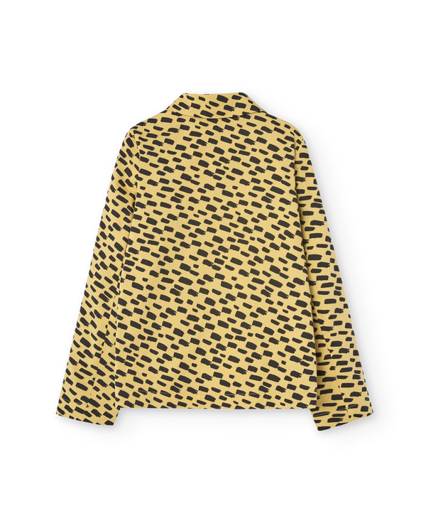Yellow Animal Cheetah Blazer PRODUCT BACK