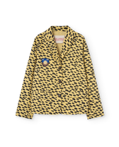 Yellow Animal Cheetah Blazer PRODUCT FRONT