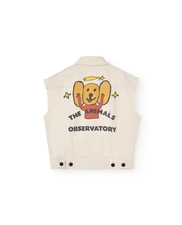 Raw White Hog Vest PRODUCT BACK