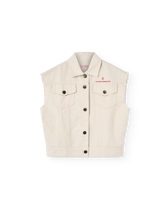 Raw White Hog Vest PRODUCT FRONT