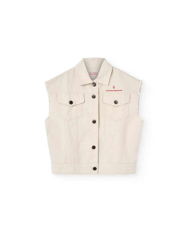 Raw White Hog Vest PRODUCT FRONT