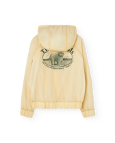 Beige Poodle Fox Windbreaker PRODUCT BACK