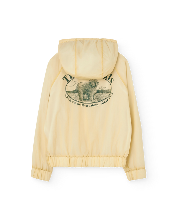 Beige Poodle Fox Windbreaker PRODUCT BACK
