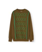 Military Green Bull Sweater PRODUCT FRONT