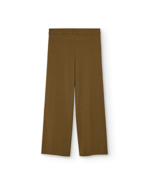 Military Green Crow Knit Pants PRODUCT BACK