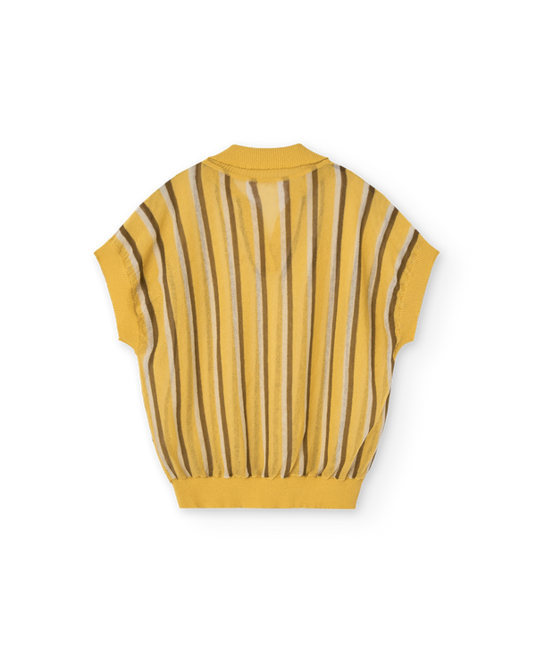 Yellow Bat Sweater Vest PRODUCT BACK