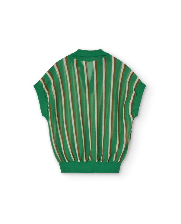 Green Bat Sweater Vest PRODUCT BACK