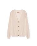 Raw White Racoon Cardigan