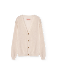 Raw White Racoon Cardigan COVER