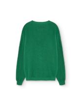 Green Racoon Cardigan PRODUCT BACK