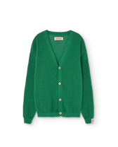 Green Racoon Cardigan PRODUCT FRONT