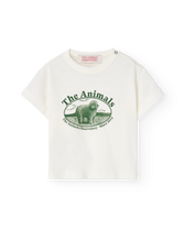 White Poodle Pangolin T-Shirt PRODUCT FRONT