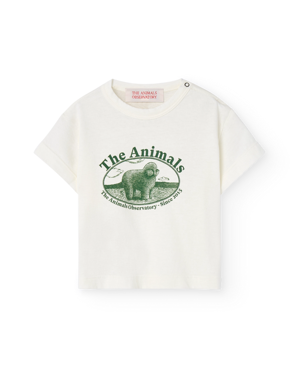 White Poodle Pangolin T-Shirt PRODUCT FRONT