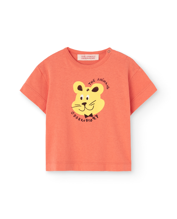 Salmon Fluffy Pangolin T-Shirt PRODUCT FRONT