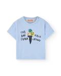 Soft Blue Icecream Pangolin T-Shirt