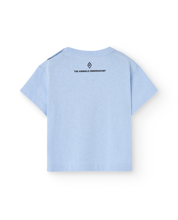 Soft Blue Icecream Pangolin T-Shirt PRODUCT BACK