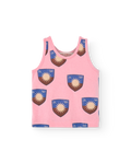 Pink Shield Macaque Tank Top