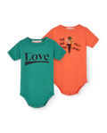Green and Salmon Chimpanzee Body Pack