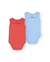 Red and Soft Blue Turtle Body Pack MODEL FRONT