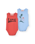 Red and Soft Blue Turtle Body Pack