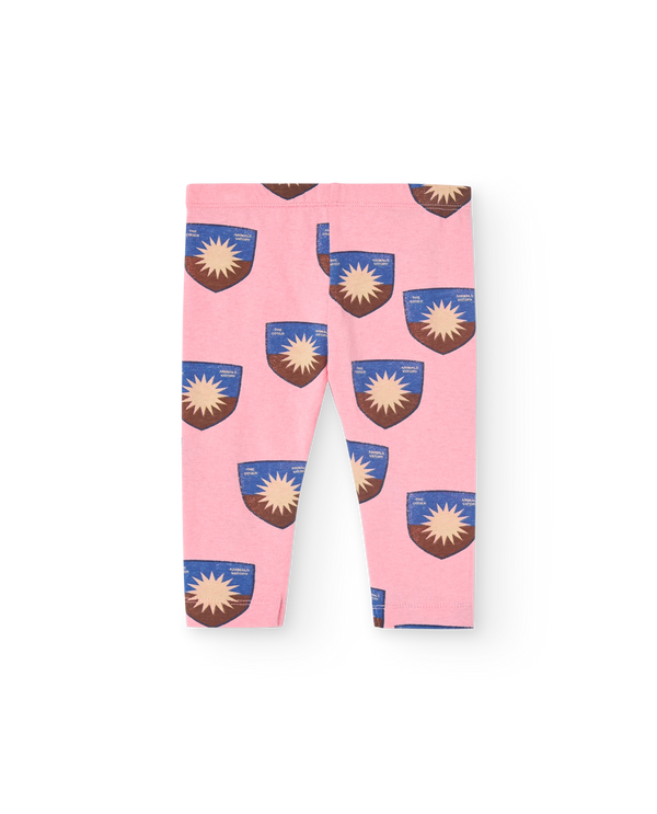 Pink Shield Penguin Leggings PRODUCT BACK