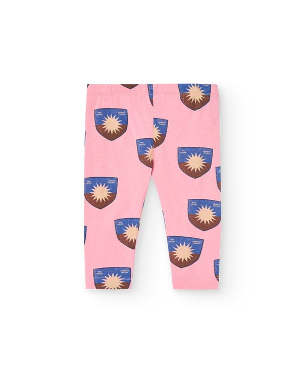 Pink Shield Penguin Leggings PRODUCT FRONT