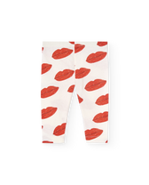 White Kissing Penguin Leggings PRODUCT BACK