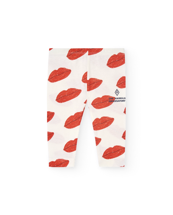 White Kissing Penguin Leggings PRODUCT FRONT