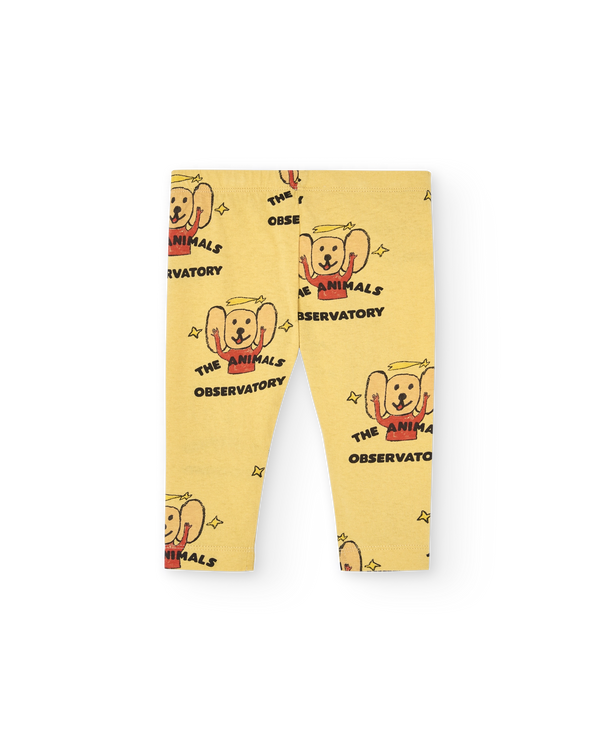 Yellow Penguin Leggings PRODUCT BACK