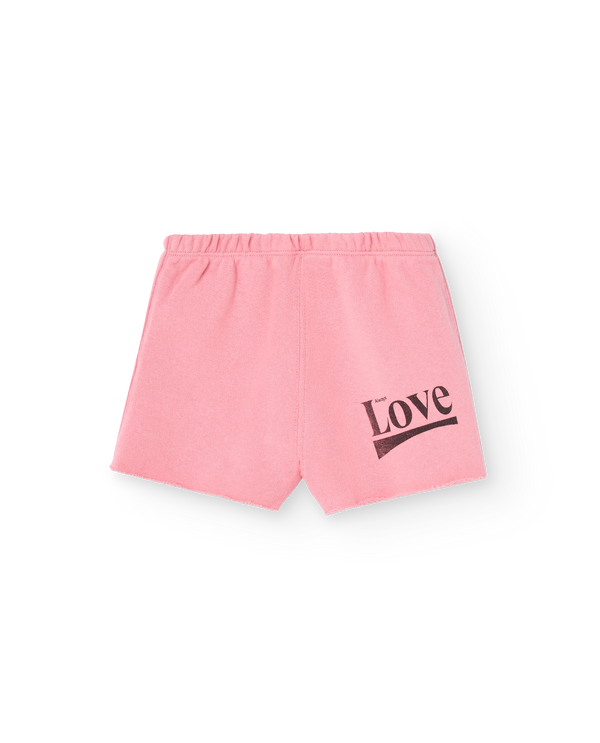 Pink Love Turtledove short Sweatpants PRODUCT FRONT