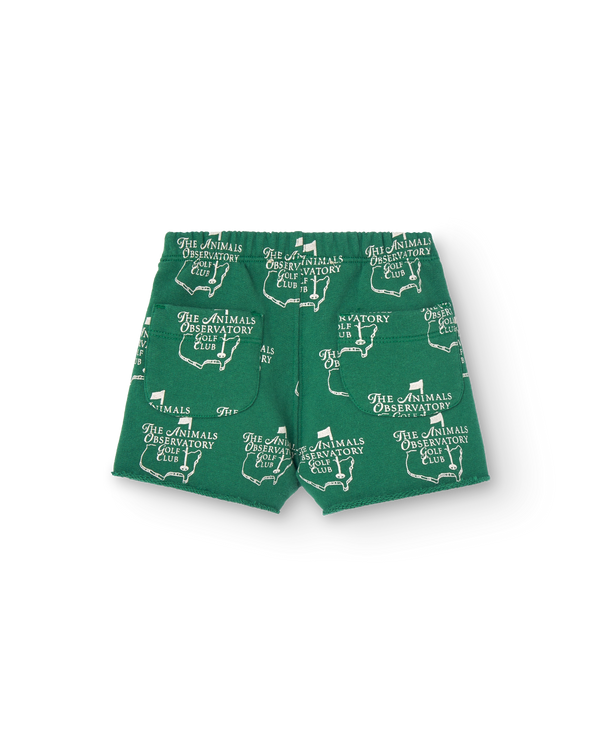 Green Cool Turtledove Short Sweatpants PRODUCT BACK