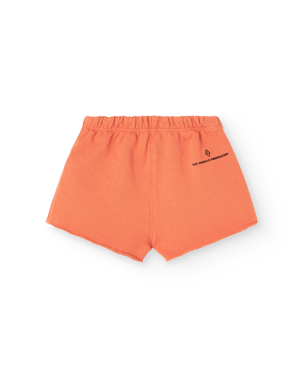 Salmon Fluffy Turtledove Shorts PRODUCT FRONT