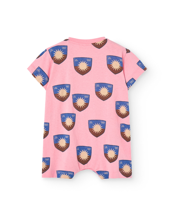 Pink Shield Goose Short Jumpsuit PRODUCT BACK