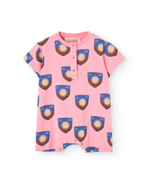 Pink Shield Goose Short Jumpsuit PRODUCT FRONT