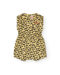 Yellow Animal Boar Short Jumpsuit