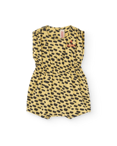Yellow Animal Boar Short Jumpsuit PRODUCT FRONT