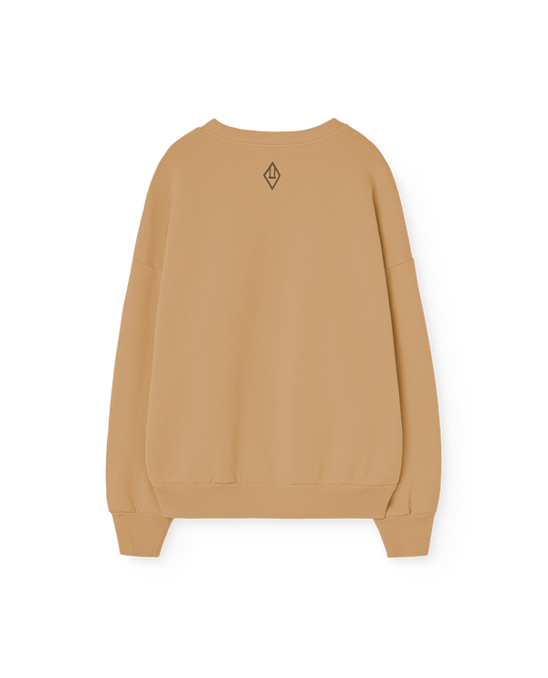 Tan Animals Leo Sweatshirt PRODUCT BACK