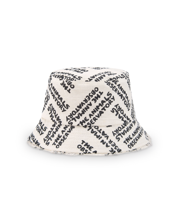 Raw White Animals Bucket Hat PRODUCT BACK